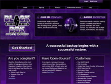 Tablet Screenshot of blackboxbackup.net